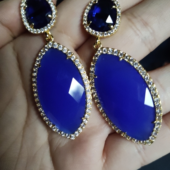 Beautiful Royal Blue earings from Nordstrom - Picture 6 of 7